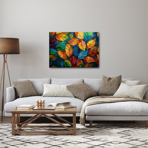 Obraz - Mozaika z listů (70x50 cm)
