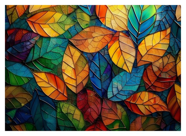 Obraz - Mozaika z listů (70x50 cm)