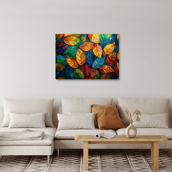 Obraz - Mozaika z listů (70x50 cm)