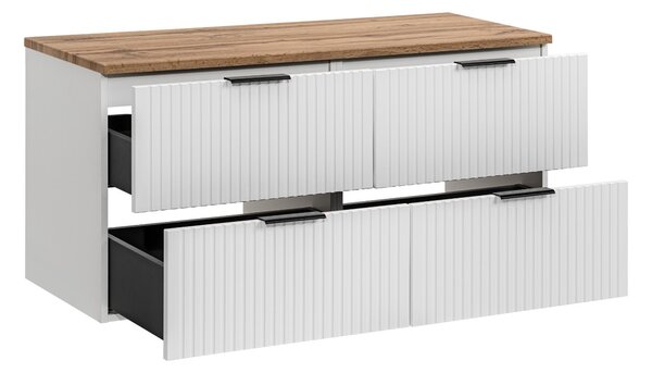Koupelnová skříňka s deskou ADEL White D120/1 | 120 cm