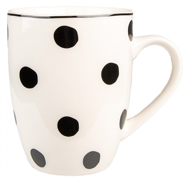 Porcelánový hrnek s černými puntíky Black Dot – 350 ml