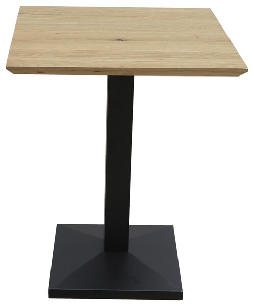 JÍDELNÍ STŮL, dub, černá, barvy dubu, 60/60/75 cm Linea Natura
