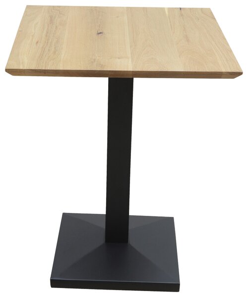 JÍDELNÍ STŮL, dub, černá, barvy dubu, 60/60/75 cm Linea Natura