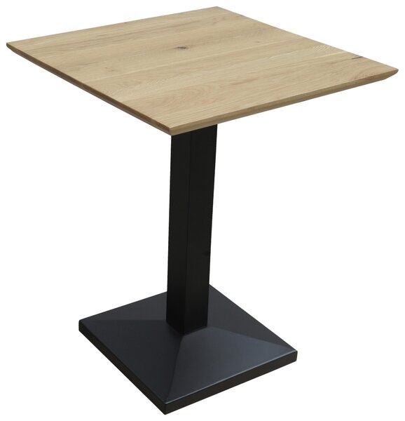 JÍDELNÍ STŮL, dub, černá, barvy dubu, 60/60/75 cm Linea Natura