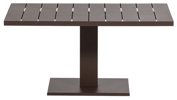WOOOD Hnědý kovový zahradní výškově nastavitelný bistro stolek Tesso 100 x 80 cm