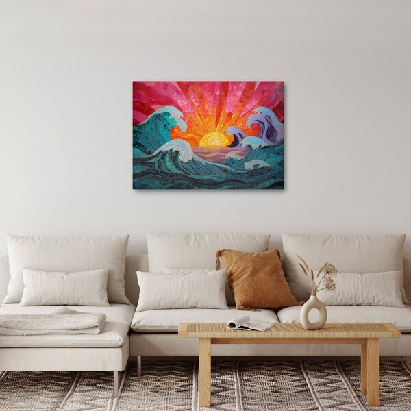 Obraz - Mozaika vln (70x50 cm)
