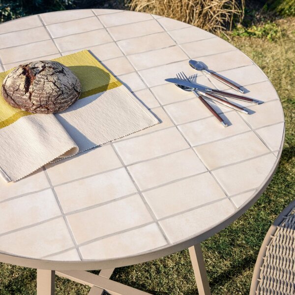 Kave Home Béžový zahradní stůl Tella Ø 120 cm