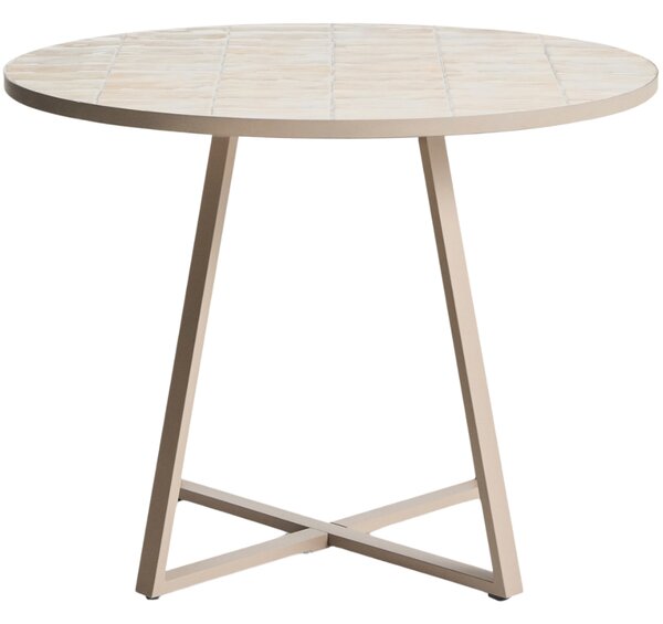 Kave Home Béžový zahradní stůl Tella Ø 120 cm