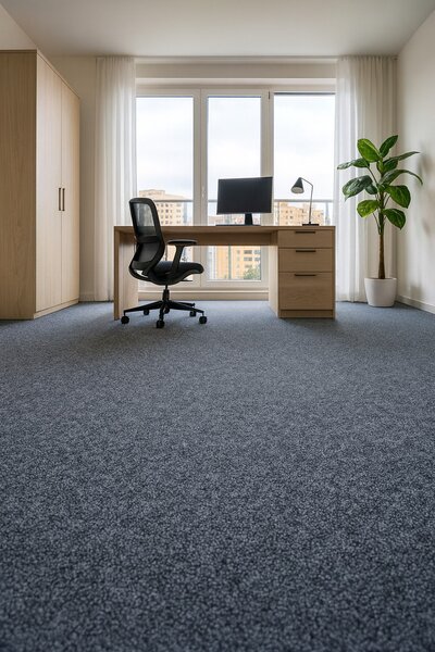 Condor Carpets, Metrážový koberec Extreme 75, zátěžový, na míru, šíře 4m, šedá, ab (mřížka), chodba / předsíň