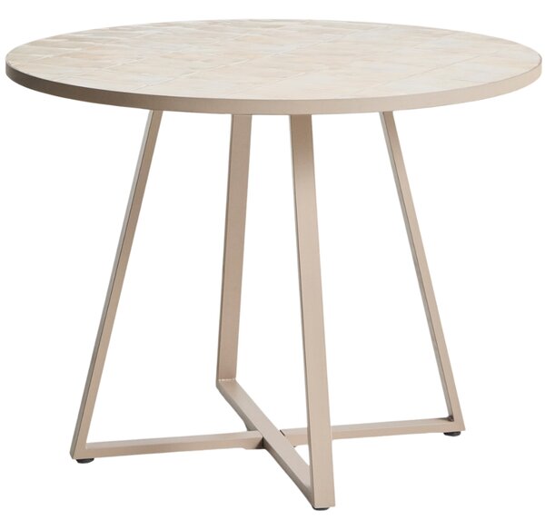 Kave Home Béžový zahradní stůl Tella Ø 120 cm
