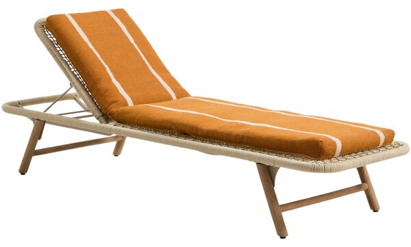 Kave Home Oranžový polštář na lehátko Daila 50 x 175 cm