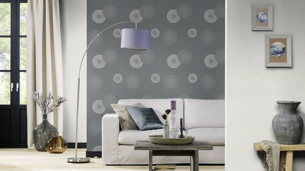 RASCH | Vliesová tapeta na zeď Unsere Besten 804539 | 0,53 x 10,05 m | šedá