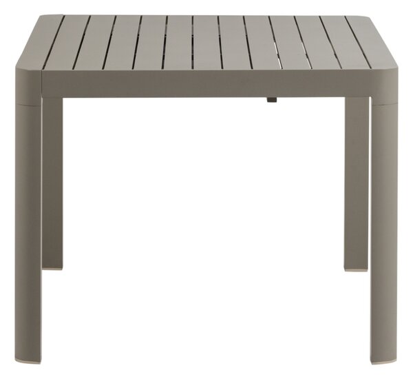 -25 % Dny MOMENTI– WOOOD Béžový kovový rozkládací zahradní stůl Ovara 150 x 150 cm