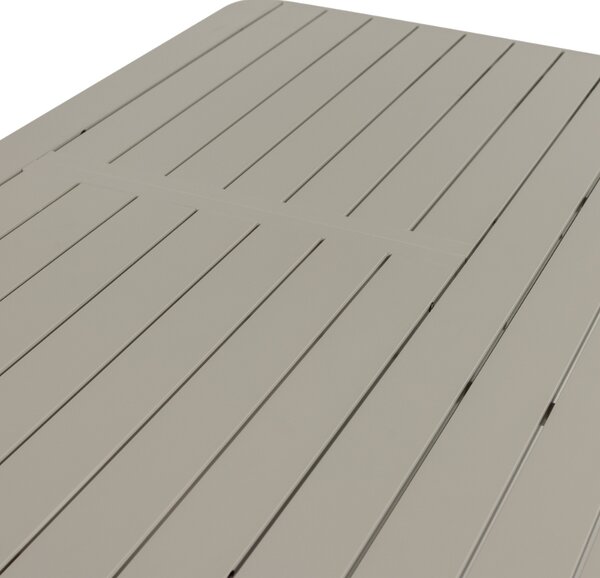 -25 % Dny MOMENTI– WOOOD Béžový kovový rozkládací zahradní stůl Ovara 150 x 150 cm