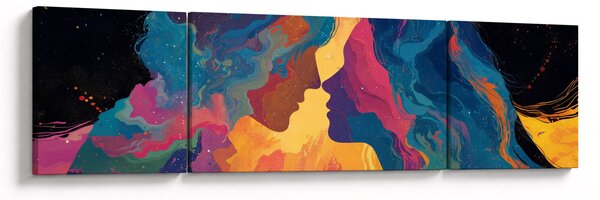 Obraz - Vesmírná láska (170x50 cm)