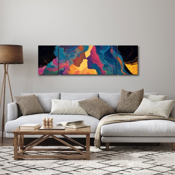 Obraz - Vesmírná láska (170x50 cm)