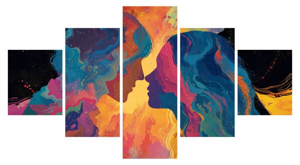Obraz - Vesmírná láska (125x70 cm)