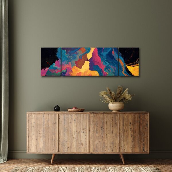 Obraz - Vesmírná láska (170x50 cm)