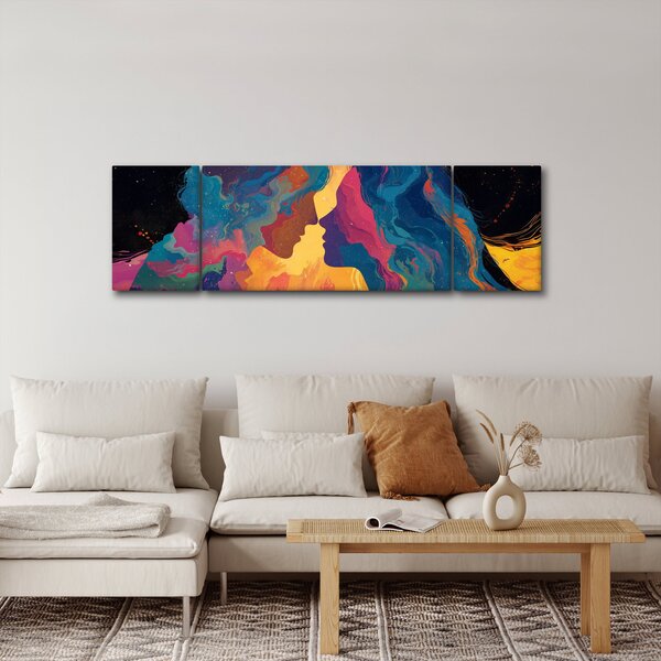 Obraz - Vesmírná láska (170x50 cm)