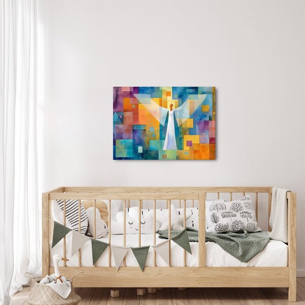 Obraz - Geometrický anděl (70x50 cm)