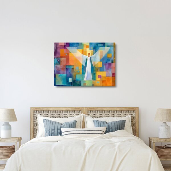 Obraz - Geometrický anděl (70x50 cm)