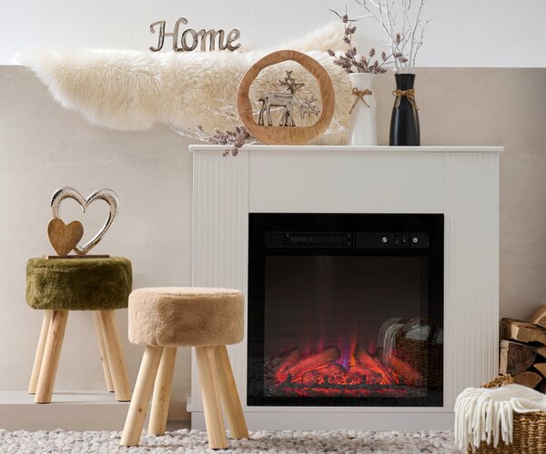 VÁZA, textil, keramika, 20 cm Ambia Home - Keramické vázy