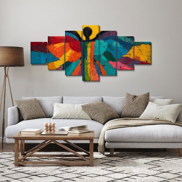 Obraz - Malovaný anděl (210x100 cm)