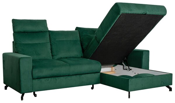ROHOVÁ SEDAČKA, textil, zelená Livetastic - Sedací soupravy, Online Only