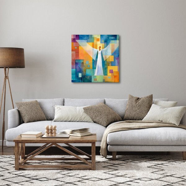 Obraz - Geometrický anděl (30x30 cm)