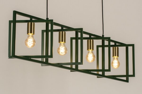 Závěsné zelené svítidlo nad stůl Boston Loft Green 110 (LMD)
