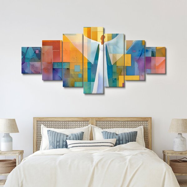 Obraz - Geometrický anděl (210x100 cm)