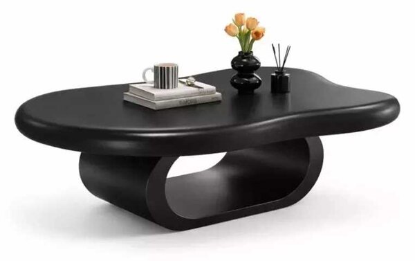 LuxuryForm DESIGN Konferenční stolek DECO 120 × 79 cm – černý, černá podnož