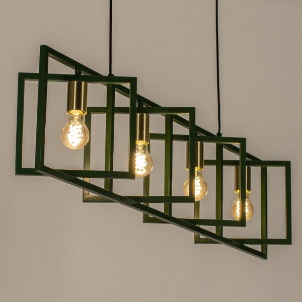 Závěsné zelené svítidlo nad stůl Boston Loft Green 110 (LMD)
