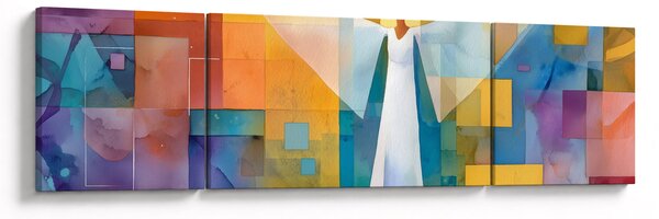 Obraz - Geometrický anděl (170x50 cm)