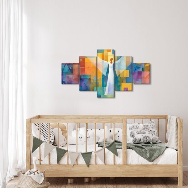 Obraz - Geometrický anděl (125x70 cm)