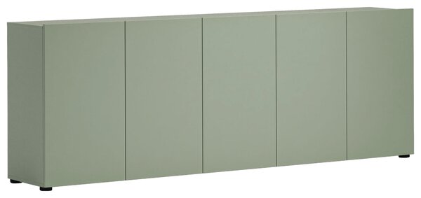 ŠIROKÁ KOMODA, zelená, 225/79/38 cm home24 - Online Only komody, Online Only
