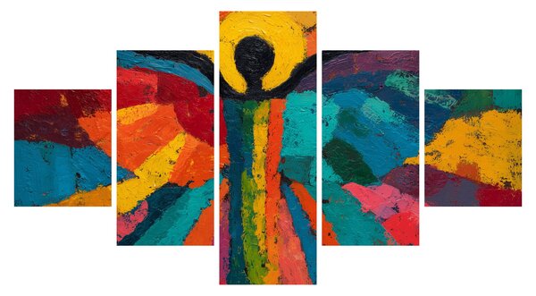 Obraz - Malovaný anděl (125x70 cm)