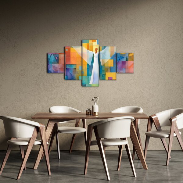 Obraz - Geometrický anděl (125x70 cm)