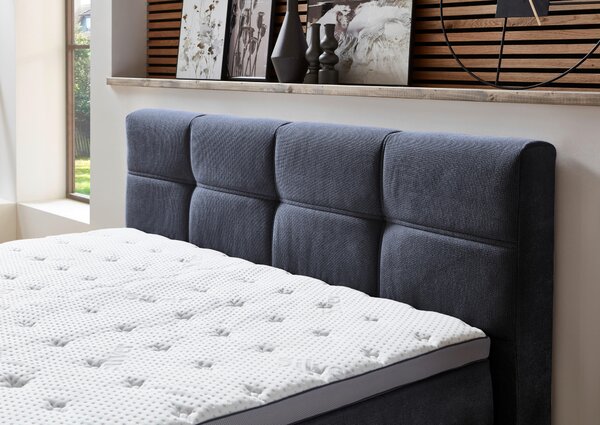 POSTEL BOXSPRING, 180/200 cm, modrá Esposa - Postele s úložným prostorem