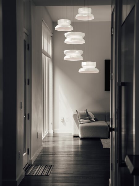 Pablo Totem DB, moderní závěsné svítidlo se svícením dolů/nahoru, 18W LED 2700-2200K DTW, Ø43,2x34,25cm