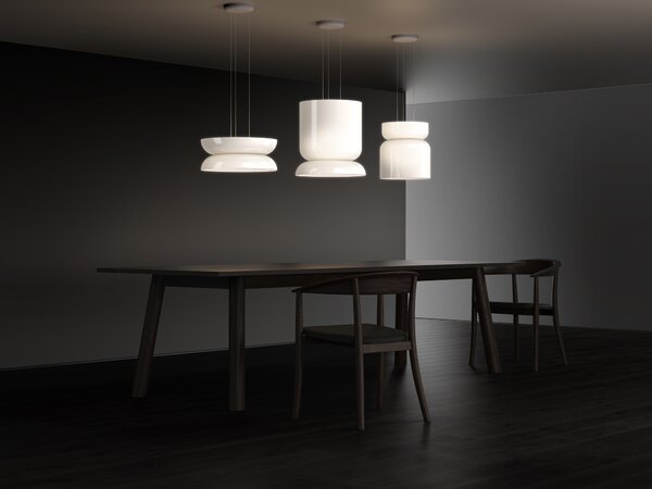 Pablo Totem DB, moderní závěsné svítidlo se svícením dolů/nahoru, 18W LED 2700-2200K DTW, Ø43,2x34,25cm