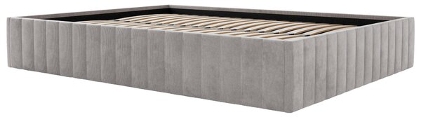 ČALOUNĚNÁ POSTEL, 120/200 cm, světle šedá Boxxx - Postele s úložným prostorem, Online Only