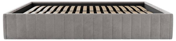 ČALOUNĚNÁ POSTEL, 120/200 cm, světle šedá Boxxx - Postele s úložným prostorem, Online Only