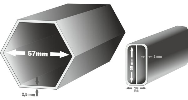 Nůžkový párty stan 4x6 m /6 noh TENTino BIG HEXAGON Barva opláštění: 1A - BÍLÁ