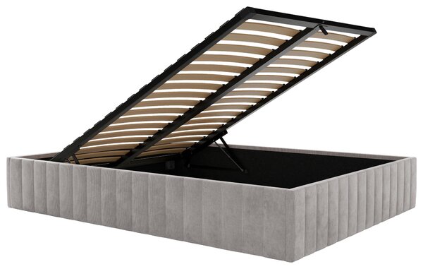 ČALOUNĚNÁ POSTEL, 120/200 cm, světle šedá Boxxx - Postele s úložným prostorem, Online Only