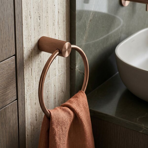 Koupelnový věšák Ring 64106 SOLO Brush Copper