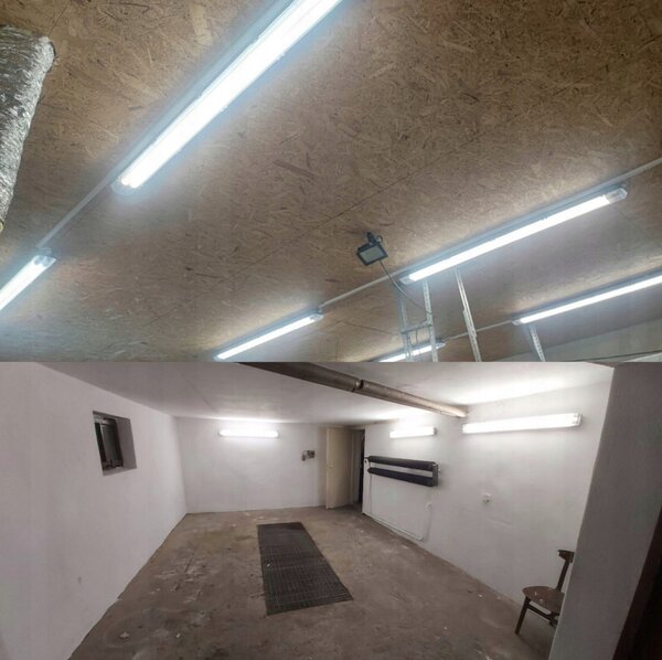 BERGE Hermetické LED svítidlo 2x120cm s drazem - IP65