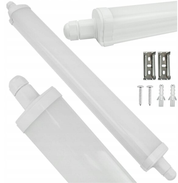 ECOLIGHT Hermetická lineární lampa 60cm - 30W - neutrální bílá