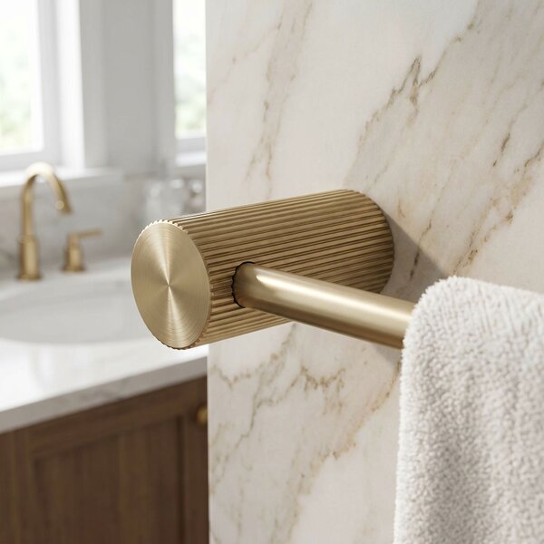 Koupelnový věšák 64101 SOLO Brush Gold