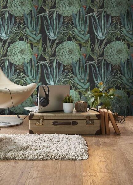 Mind the Gap WP 20167 Succulents Anthracite